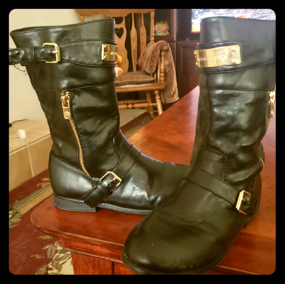 Girls Black Boots